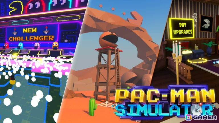 ゲームプラットフォームRobloxで「PAC-MAN SIMULATOR」が正式オープン！「パックマン」のハロウィングッズが当たるプレゼントキャンペーンも開催中の画像